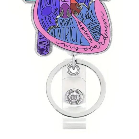 Heart ID, Key, Card Holder for Nurses, Doctors, Nursing Students, Healthcare - Picture 3 of 6